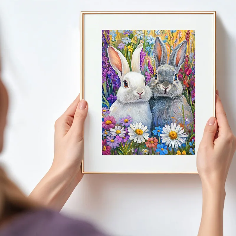 Huacan volledige vierkante ron - Embroidery Daisy Flower recensie en prijs