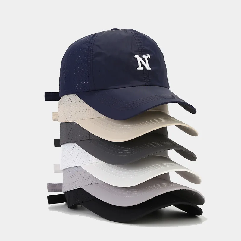 Sneldrogende baseballpet van m - Embroidery Letter N recensie en prijs