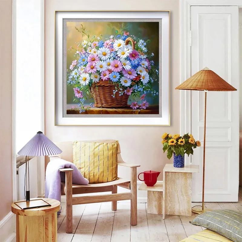 Diamond Painting Rose Peony Fl - Embroidery Daisy Flower recensie en prijs
