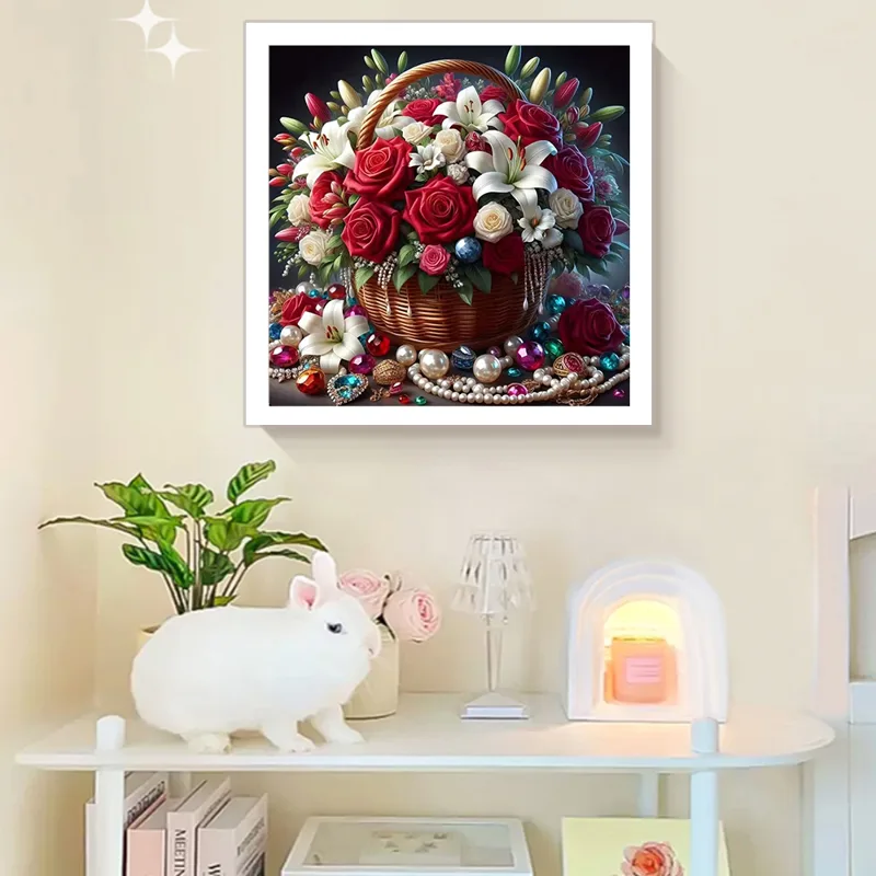 Diamond Painting Rose Peony Fl - Embroidery Daisy Flower recensie en prijs